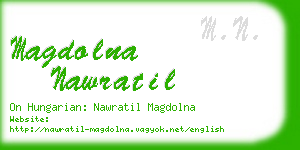 magdolna nawratil business card